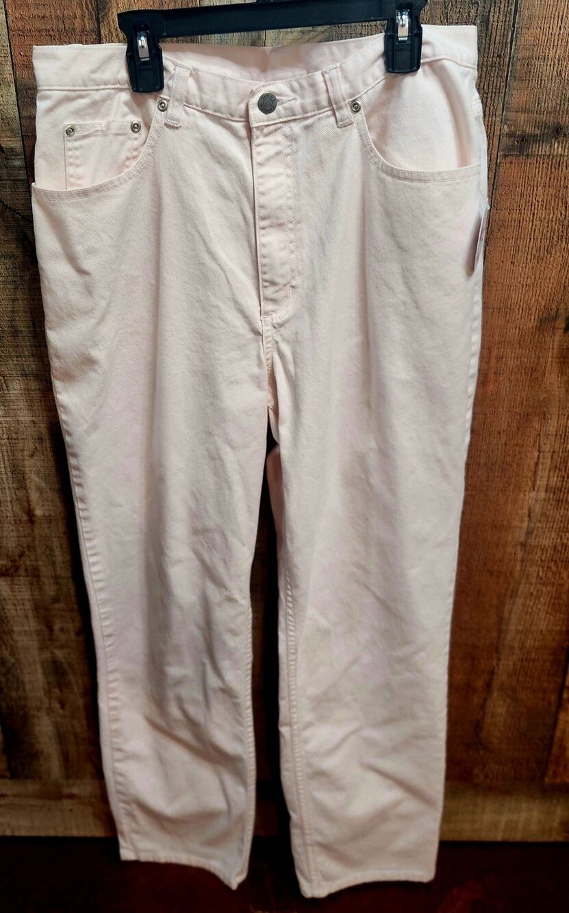 Women's pink denim pants